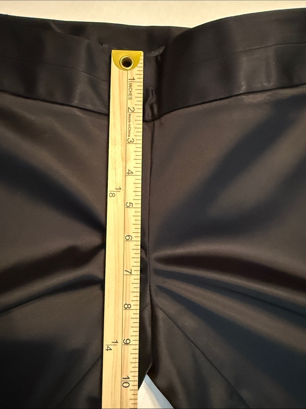 WHBM NEW Satin Slim Leg Pants Black Size 0R - Picture 5 of 11